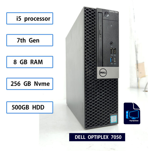 Dell Optiplex 7050 | i5 Processor | 7th Gen | 8GB DDR4 | 256GB NVME | 500GB HDD | Warranty