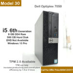 Dell OptiPlex 7050 | i5 Processor | 6th Gen | 8 GB RAM DDR4 | 500 GB HDD | Windows 10 Pro| 3 months Warranty