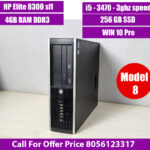 HP 8300 sff  | i5 3rd Gen |4GB DDR 3 |256GB SSD | Windows 10 Pro | cpu | 3 monthsWarranty