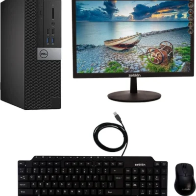 Dell Branded Desktop Computer | Intel Core i5 6th Gen | 8GB DDR4 | 256GB SSD + 500GB HDD | 19" Monitor | UPS